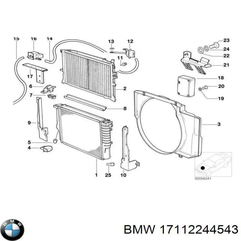 Água radiador BMW 17112244543 precio, desde 191,08 EUR