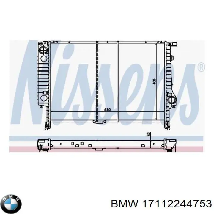 Água radiador BMW 17112244753 precio, desde 111,58 EUR