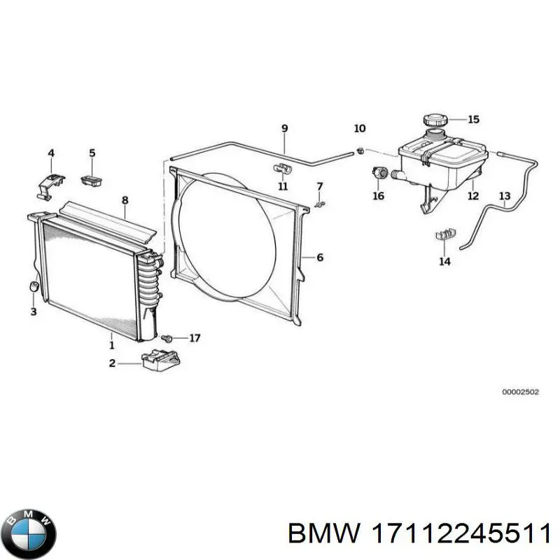 Água radiador BMW 17112245511 precio, desde 84,22 EUR