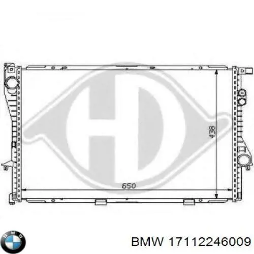 17112246009 BMW radiador