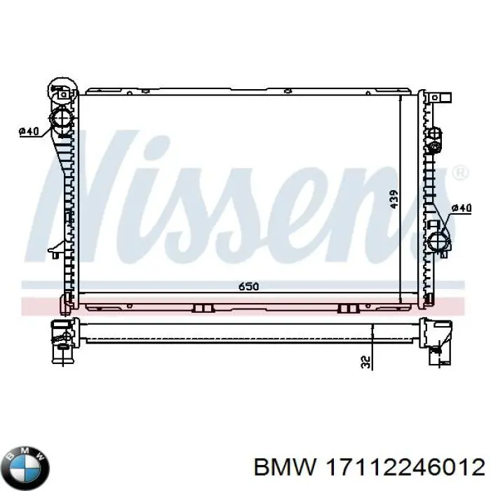 Água radiador BMW 17112246012 precio, desde 107,36 EUR