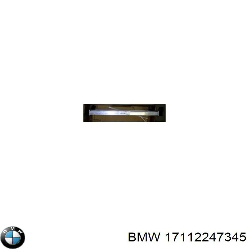 Radiador de água BMW 17112247345