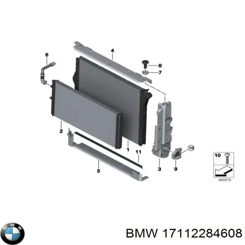 Radiador adicional de refrigeración del motor BMW 17112284608 precio, desde 179,08 EUR