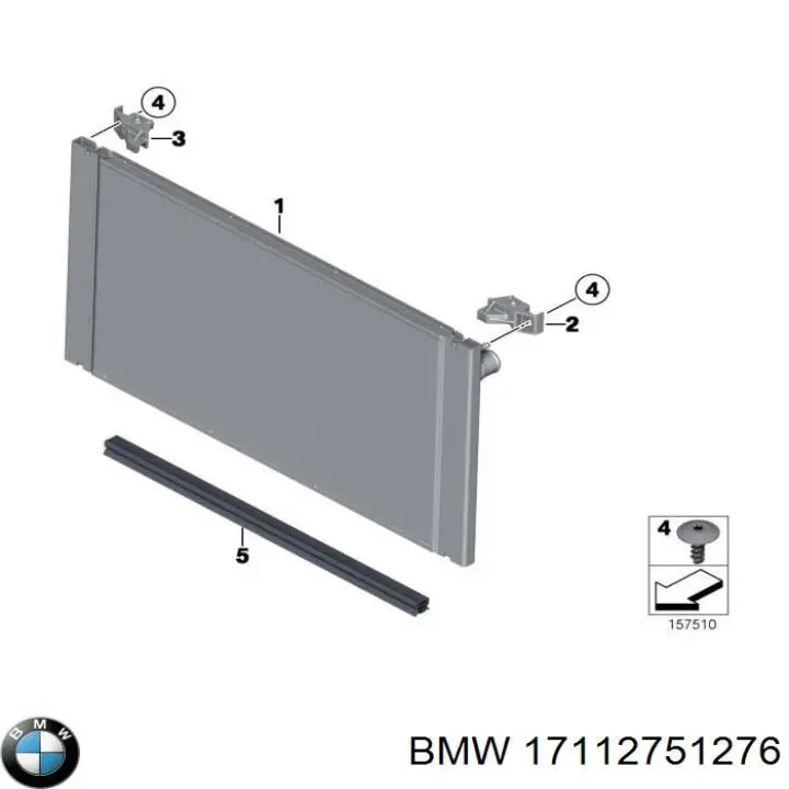 17112751276 BMW radiador
