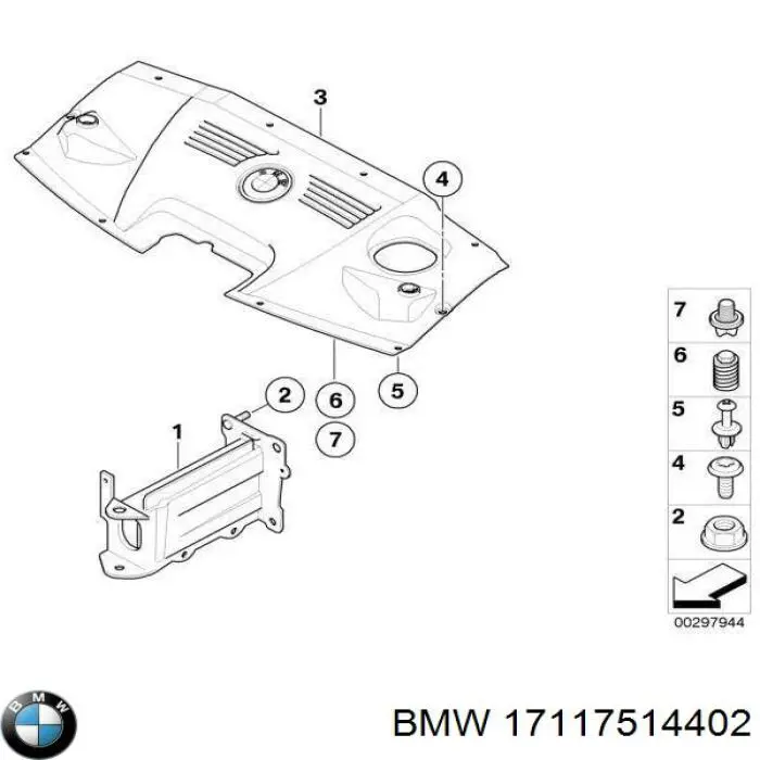 Soporte superior del radiador BMW 17114467106 precio, desde 21,40 EUR