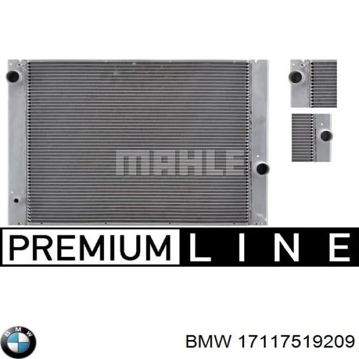Radiador 17117519209 BMW