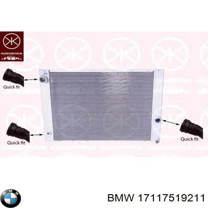 17117519211 BMW radiador