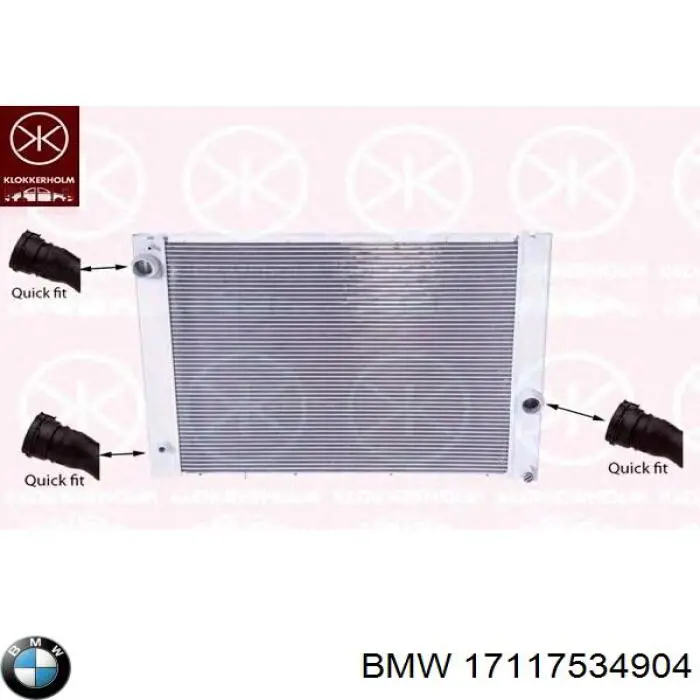 17117534904 BMW radiador