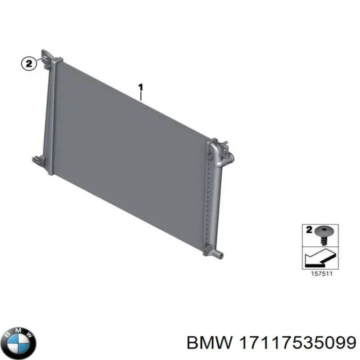 Comprar 17117535099 BMW Radiador de auto