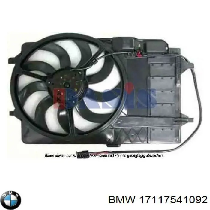17117541092 BMW Ventilador de refrigeración del motor