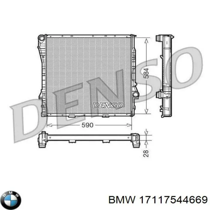 Radiador 17117544669 BMW