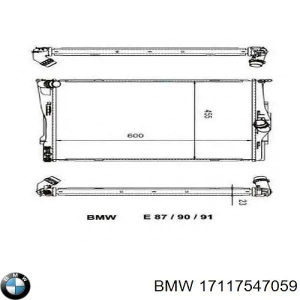 Água radiador BMW 17117547059 precio, desde 126,33 EUR