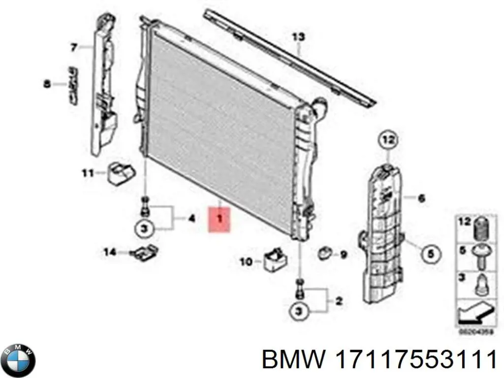 Comprar 17117553111 BMW Radiador de auto