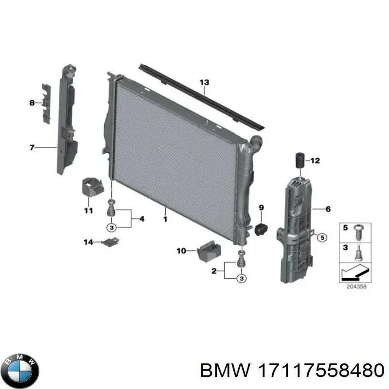 Água radiador BMW 17117558480 precio, desde 103,13 EUR