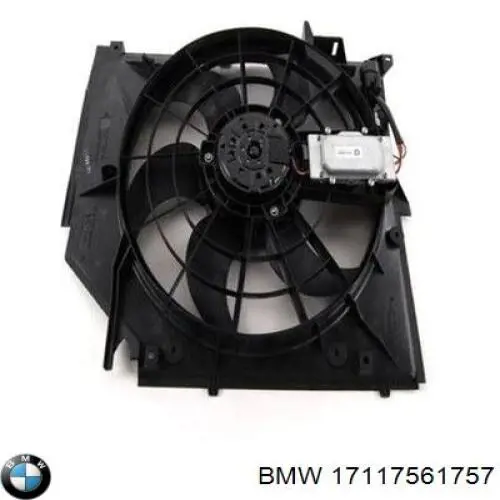 17117561757 BMW difusor de radiador, ventilador de refrigeración, condensador del aire acondicionado, completo con motor y rodete