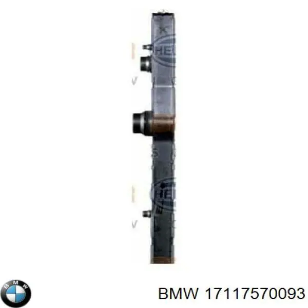 17117570093 BMW radiador refrigeración del motor