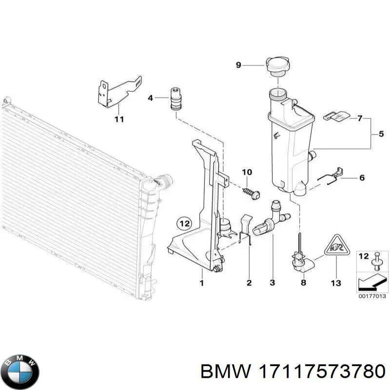17117573780 BMW vaso de expansión