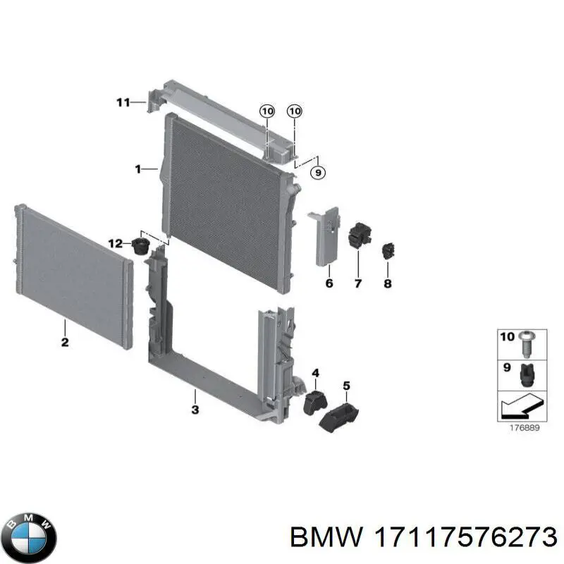 Água radiador BMW 17117576273 precio, desde 212,65 EUR
