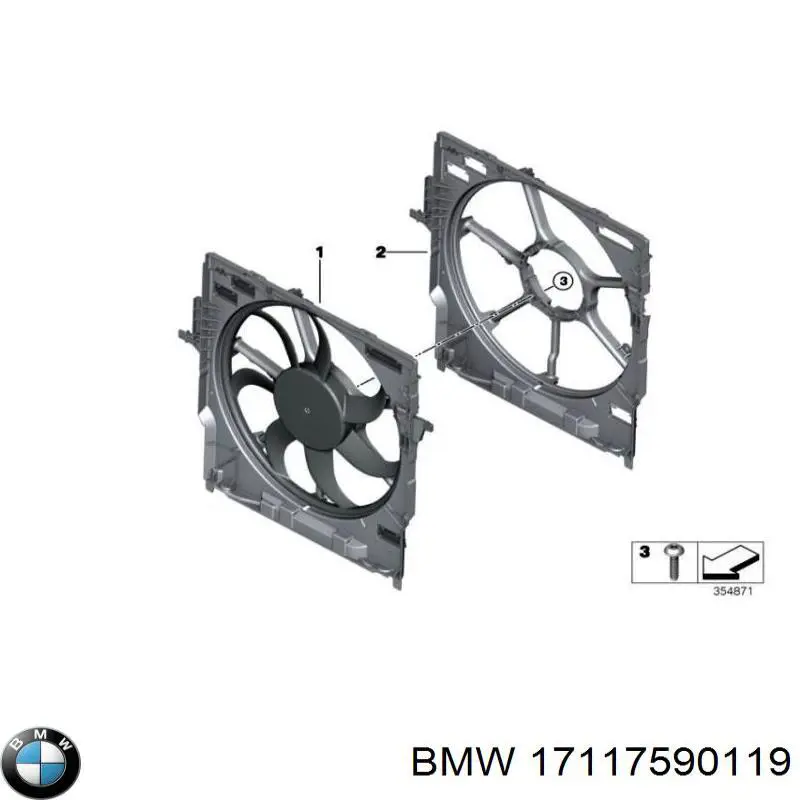 Soporte del radiador superior para BMW 3 (E92)