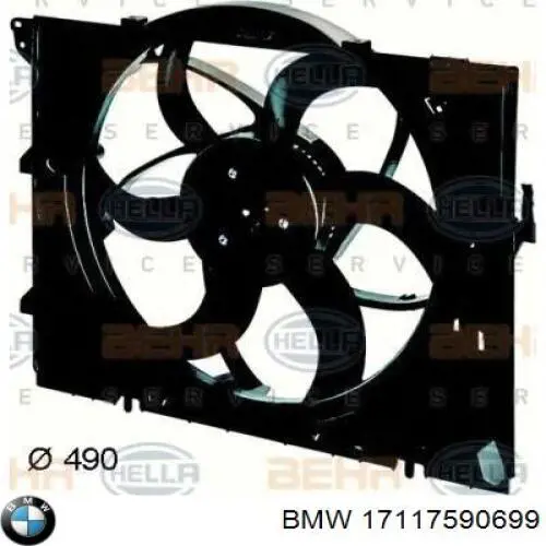 Comprar 17117590699 BMW Ventilador de radiador