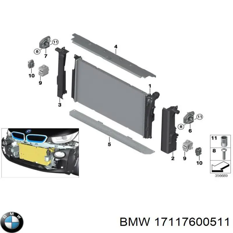 Água radiador BMW 17117600511 precio, desde 101,64 EUR