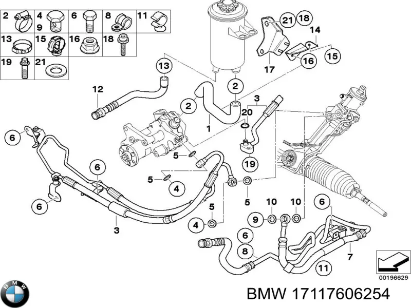 Comprar 17117606254 BMW Radiador de dirección asistida