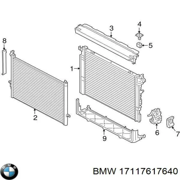 Água radiador BMW 17117617640 precio, desde 749,14 EUR