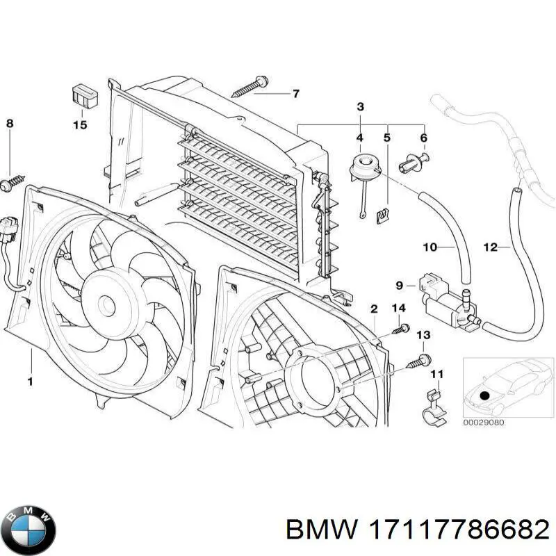 Persiana Parcializadora De Radiador BMW 17117786682