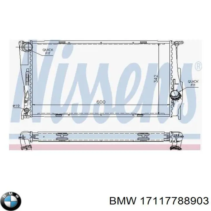 Comprar 17117788903 BMW Radiador de auto