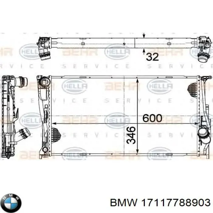 Radiador 17117788903 BMW