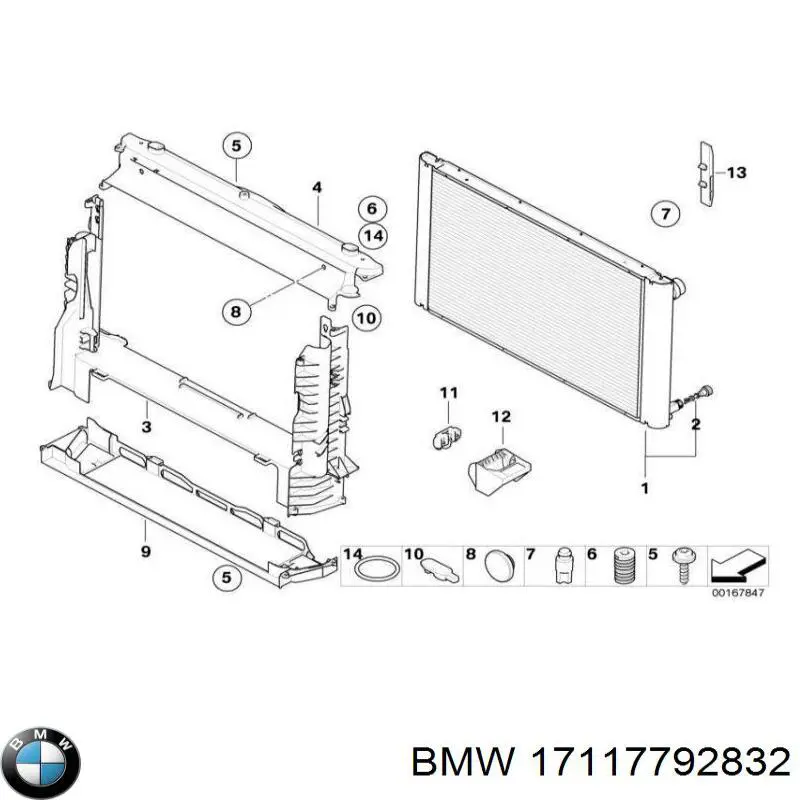 Comprar 17117792832 BMW Radiador de auto