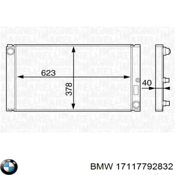 17117792832 BMW radiador
