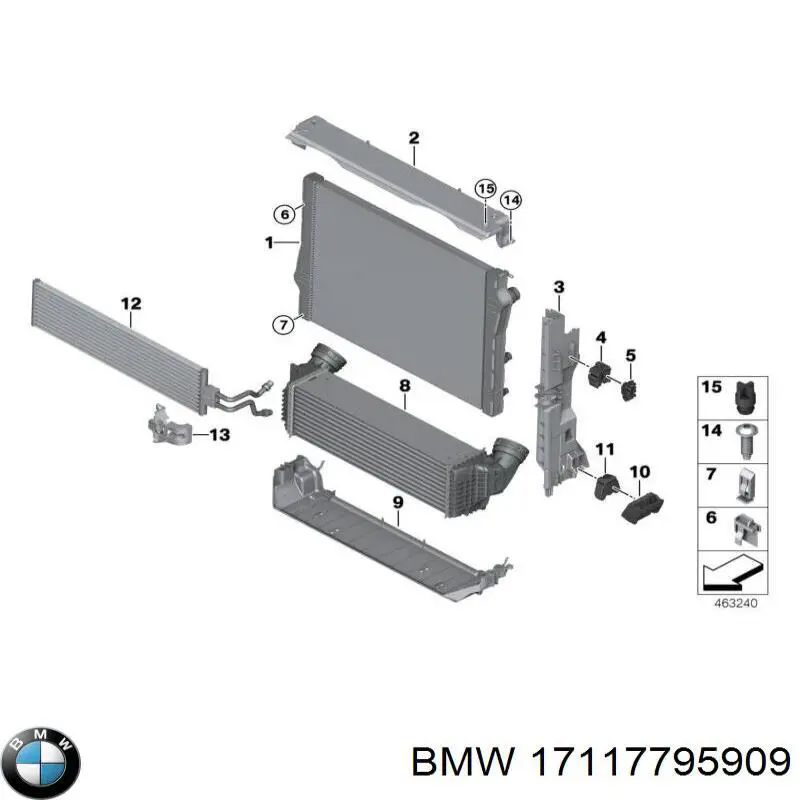 Revestimiento frontal inferior para BMW X6 (E71)