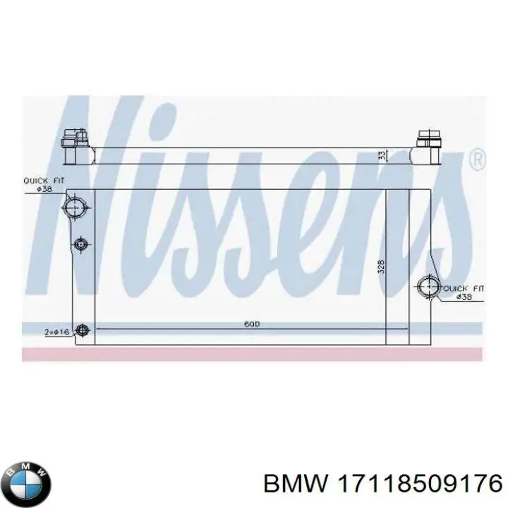 Comprar 17118509176 BMW Radiador de auto