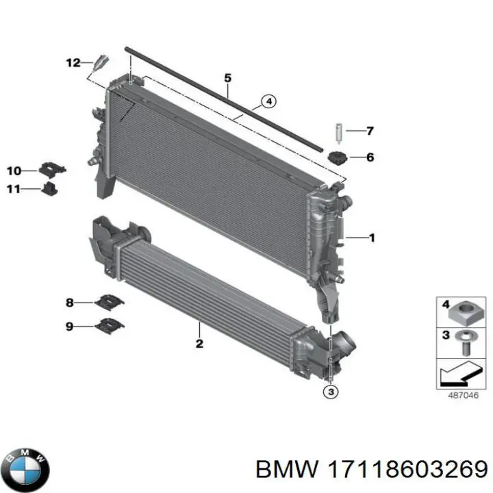 Água radiador BMW 17118603269 precio, desde 439,86 EUR