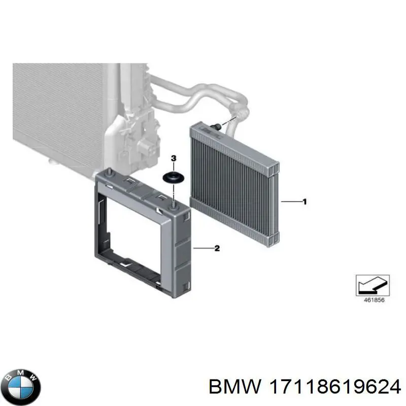Marco de montaje del radiador BMW 17118619624 precio, desde 77,52 EUR