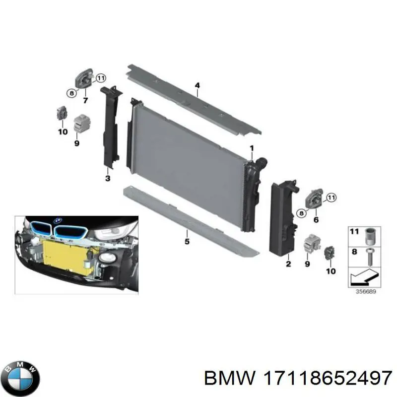 Água radiador BMW 17118652497 precio, desde 185,07 EUR