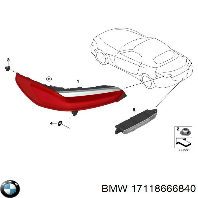 Soporte izquierdo del radiador BMW 17118666840 precio, desde 25,48 EUR