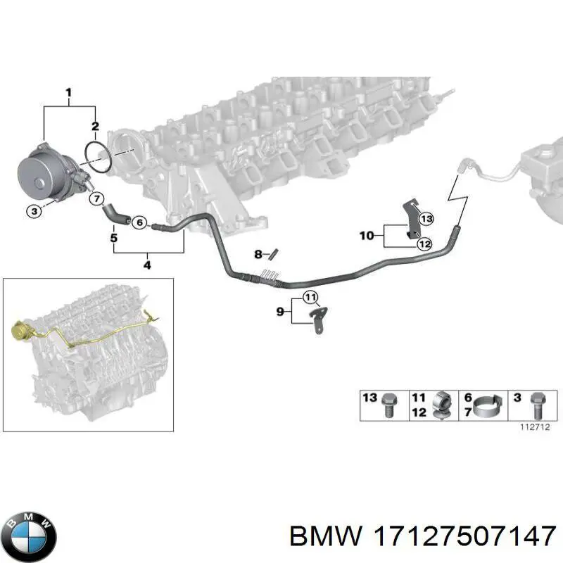  BMW 17127507147 precio, desde 147,21 EUR