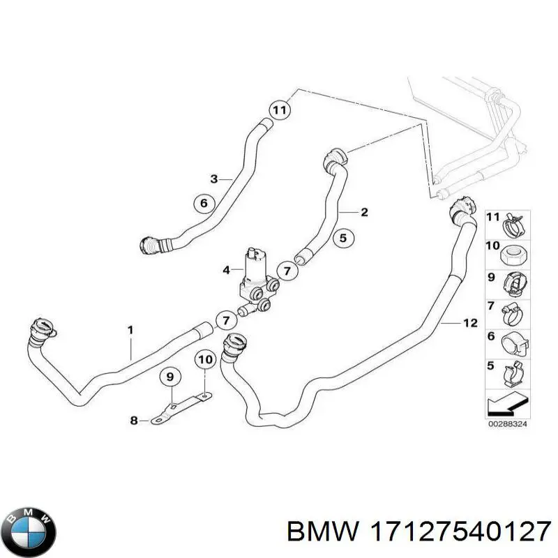 Manguera de radiador arriba para BMW 3 (E92)