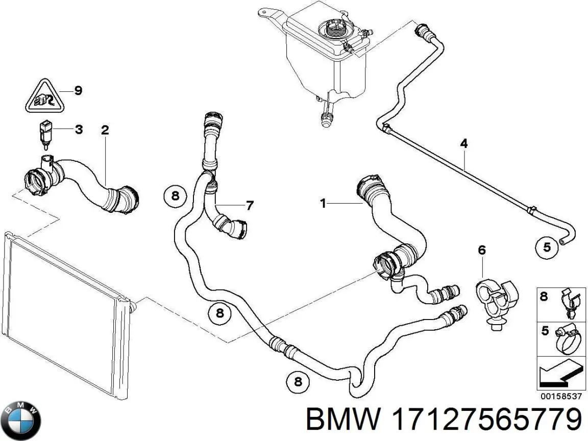 Comprar 17127565779 BMW Sistema de ventilación del cárter