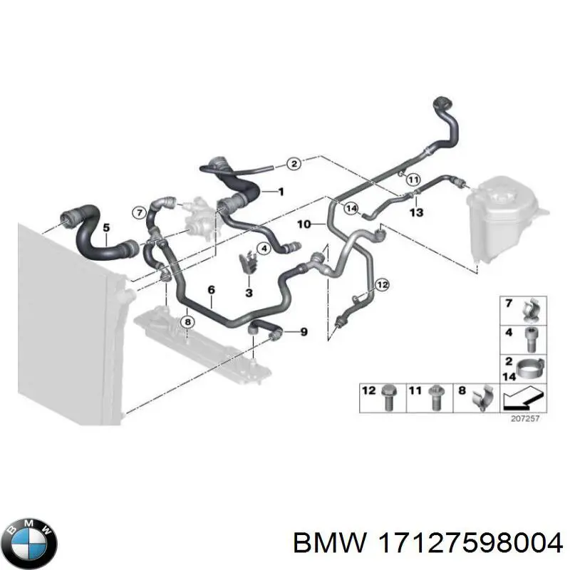 17127598004 BMW alternador