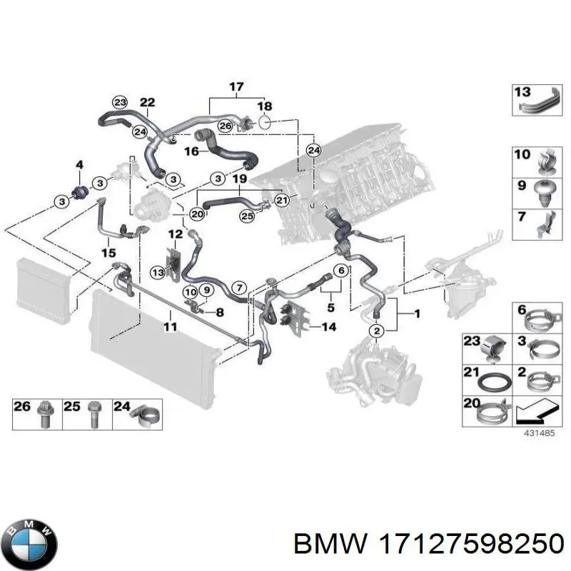  BMW 17127598250 precio, desde 158,63 EUR
