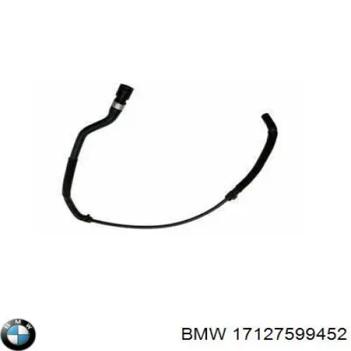 17127599452 BMW tubería de radiador, tuberia flexible calefacción, superior