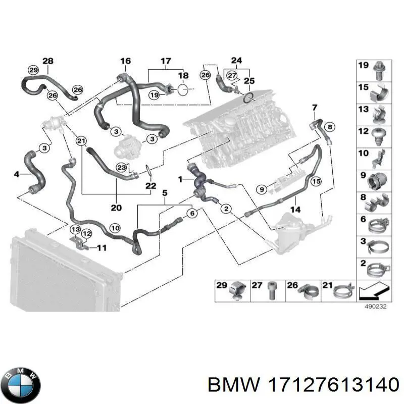  BMW 17127613140