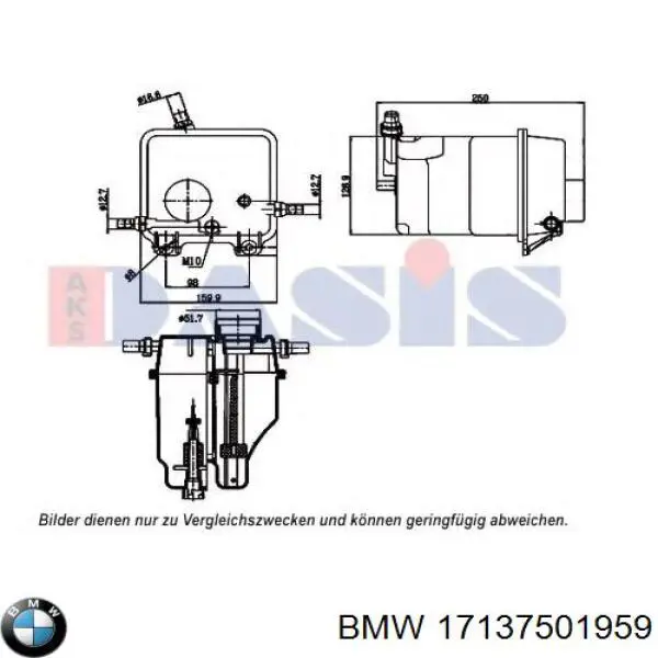 17137501959 BMW vaso de expansión