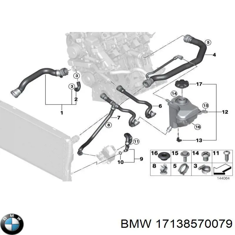 Botella de expansión BMW 17138570079