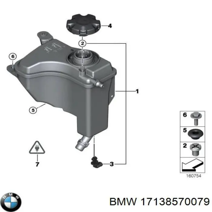 17138570079 BMW Depósito de expansión