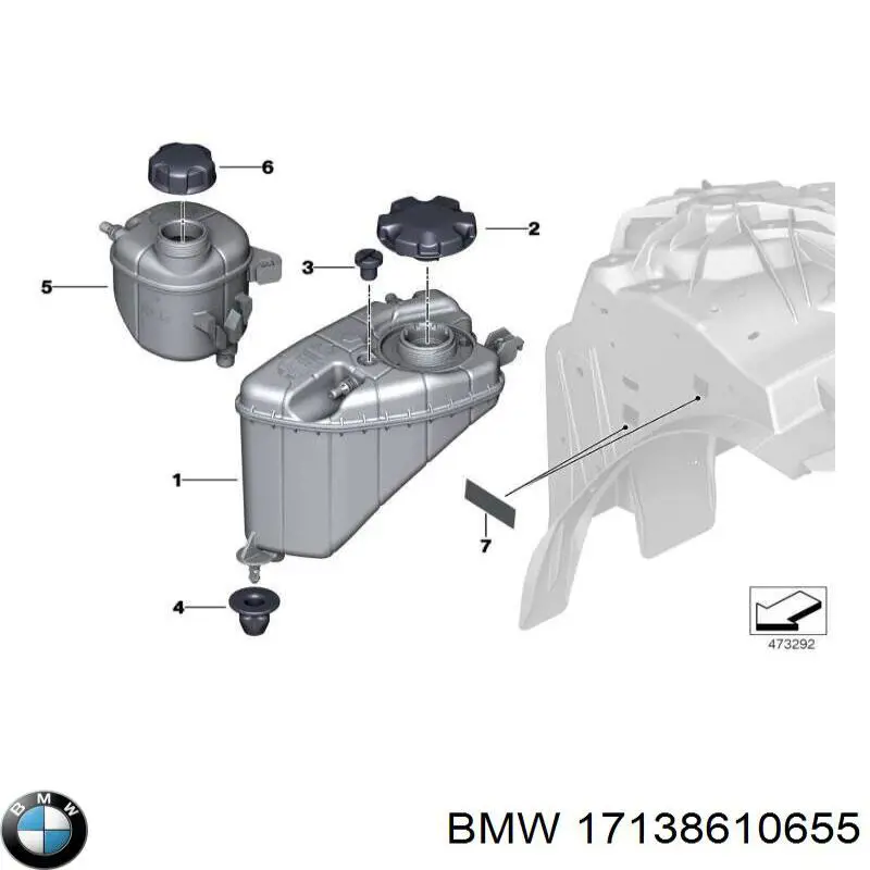 Botella expansion BMW 17138610655 precio, desde 42,35 EUR