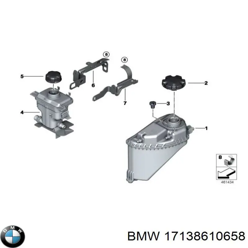 17138610658 BMW Depósito de expansión